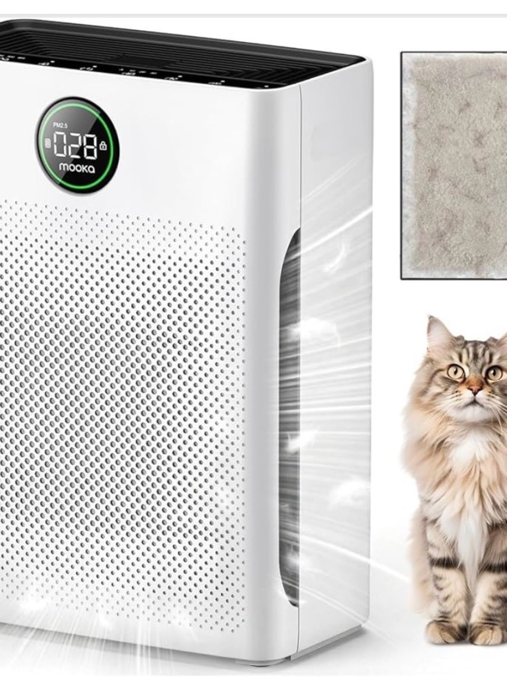 Mooka Air Purifier Large, Room, office, Pets